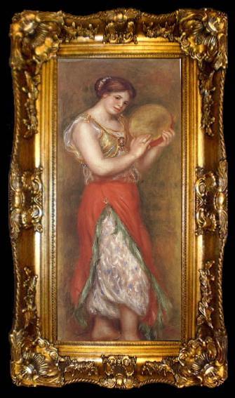 framed  Pierre Renoir Dancing Girl with Tambourine, ta009-2